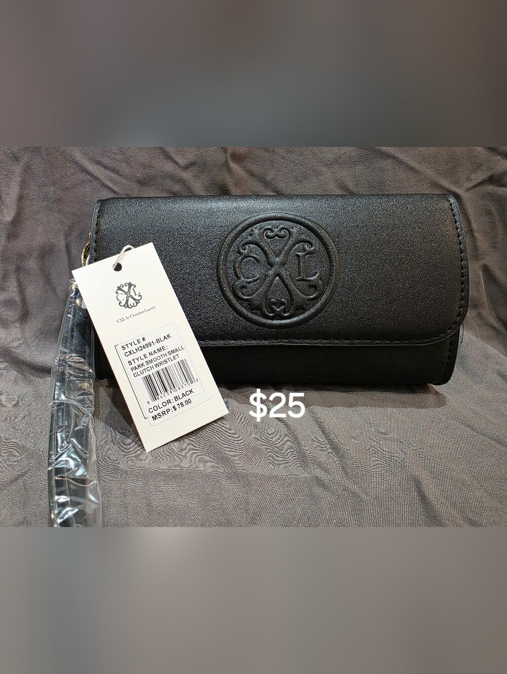 Christian Lacroix Park Smooth Small Clutch Wristlet